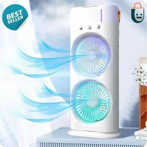 DUAL FAN RECHARGEABLE MINI COOLER  - Image 2
