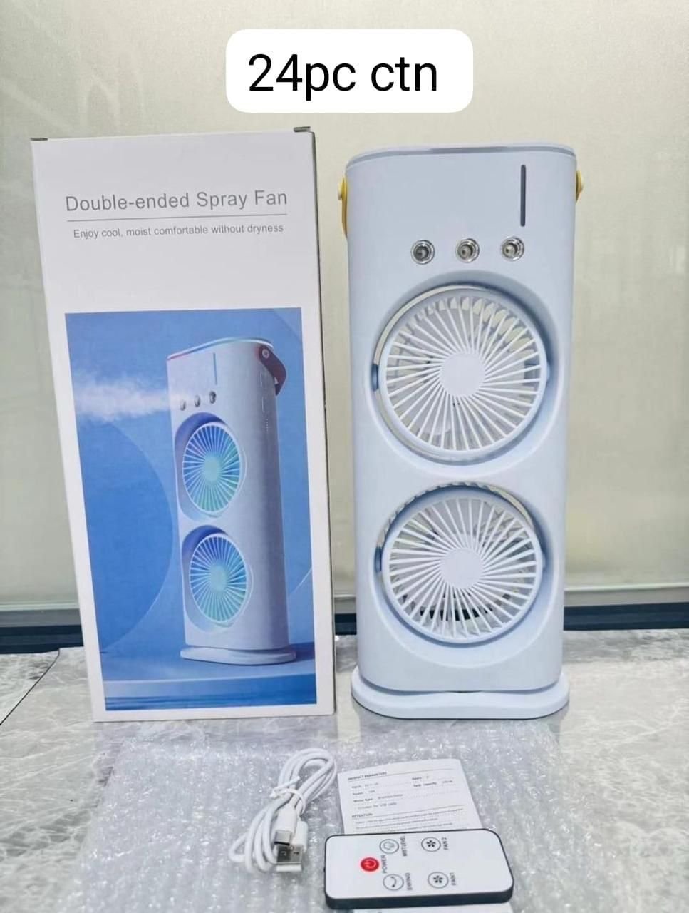 DUAL FAN RECHARGEABLE MINI COOLER  - Image 3