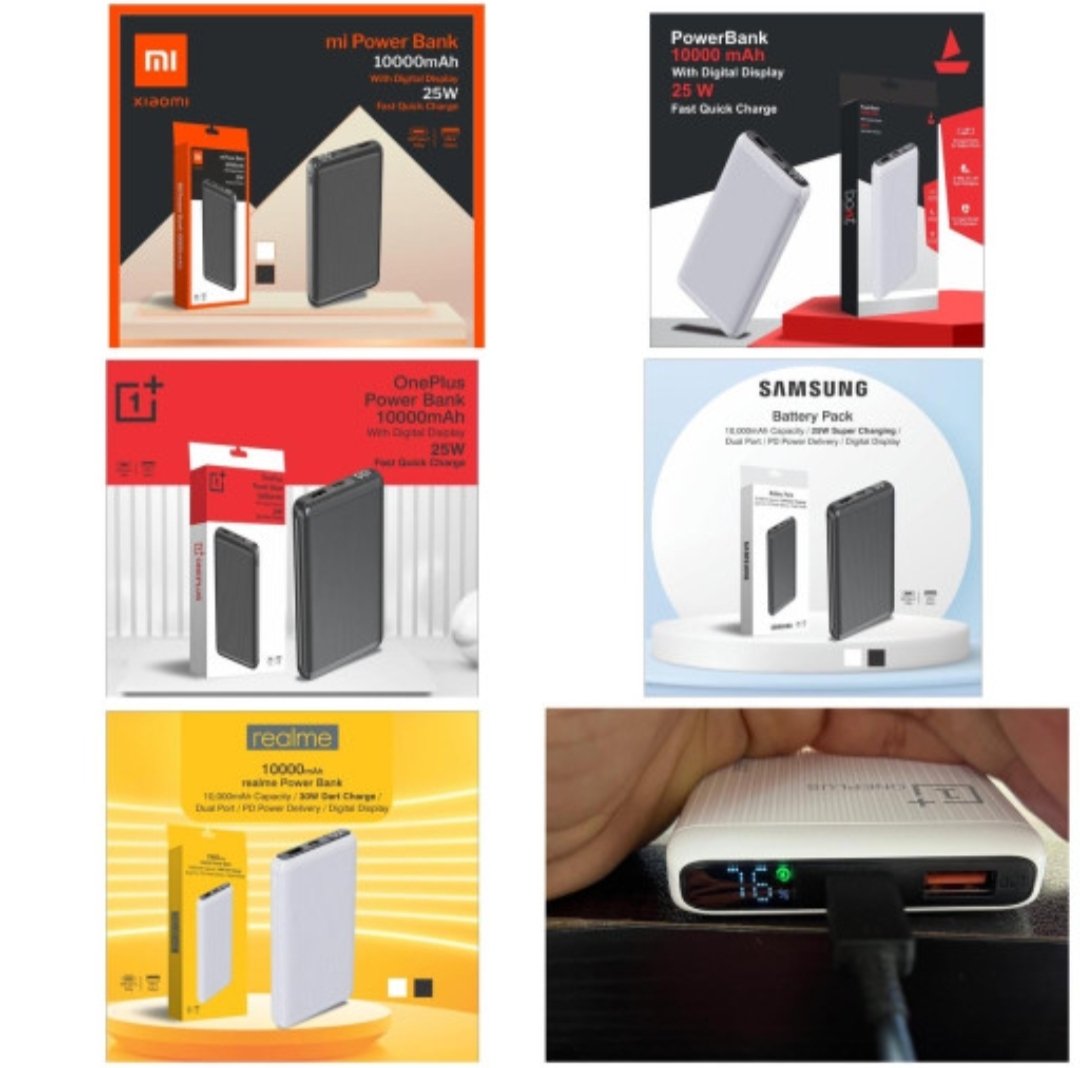 1000 mah 25w output power bank 